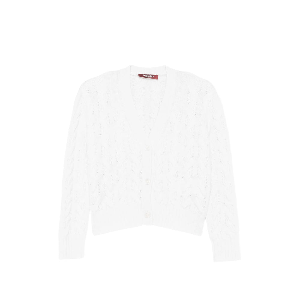 Max Mara Studio Max Mara Studio White Knitwear - Cardigans Women