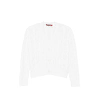 Max Mara Studio Max Mara Studio White Knitwear - Cardigans Women