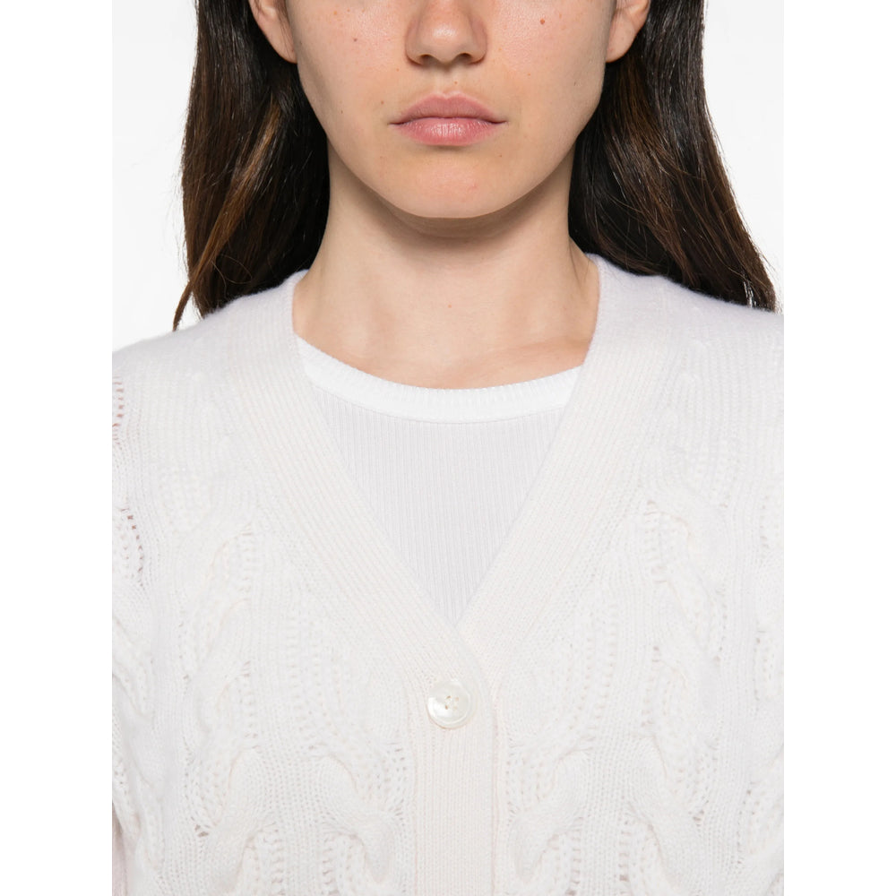 Max Mara Studio Max Mara Studio White Knitwear - Cardigans Women