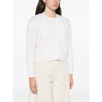 Max Mara Studio Max Mara Studio White Knitwear - Cardigans Women