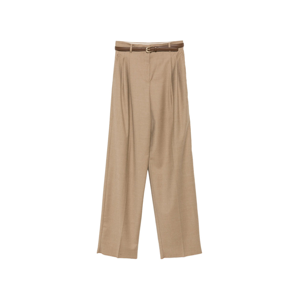 Max Mara Studio Neutrals Trousers - Palazzo Pants Women