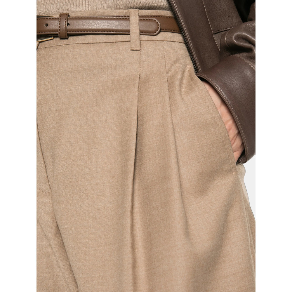Max Mara Studio Neutrals Trousers - Palazzo Pants Women