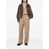 Max Mara Studio Neutrals Trousers - Palazzo Pants Women