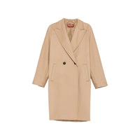 Max Mara Studio Neutrals Coats - Double Breasted & Peacoats Women