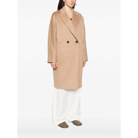 Max Mara Studio Neutrals Coats - Double Breasted & Peacoats Women