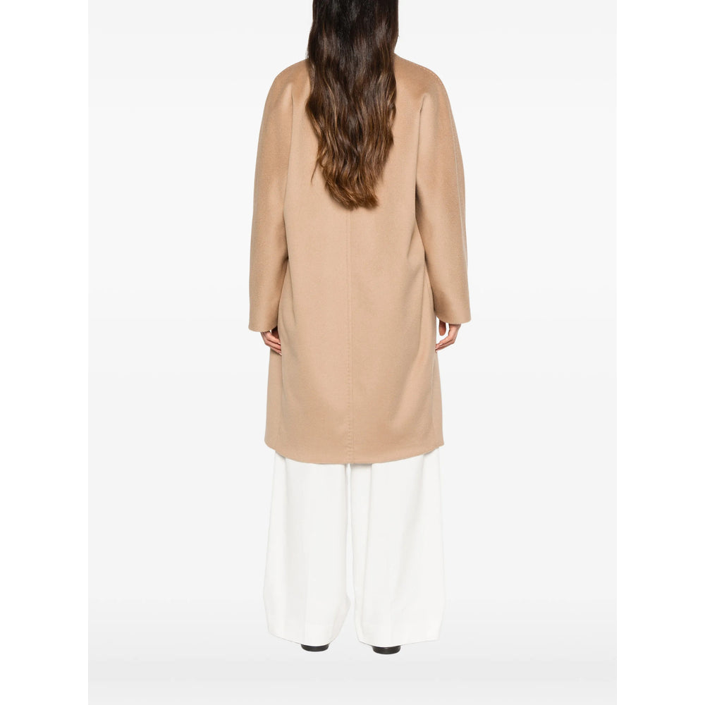 Max Mara Studio Neutrals Coats - Double Breasted & Peacoats Women