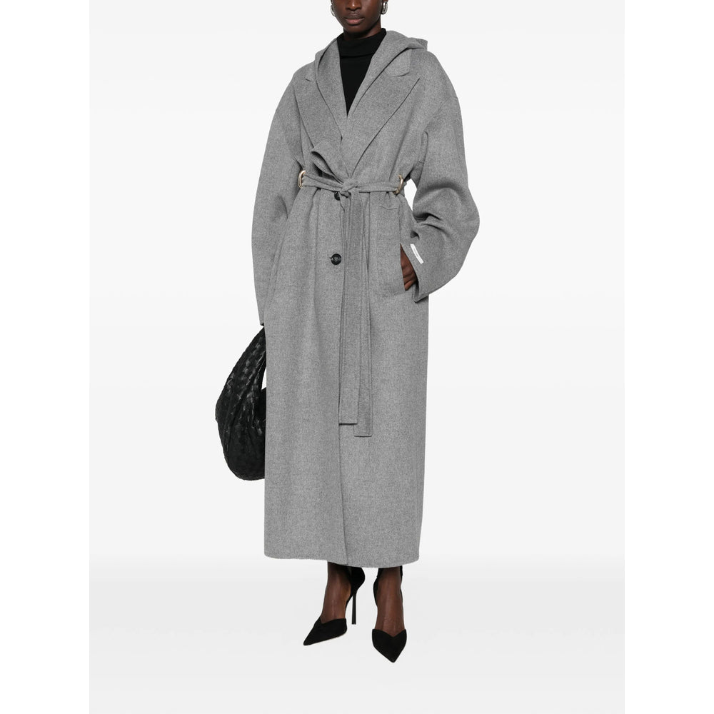 Sportmax Grey Coats - Single Breasted Coats Women