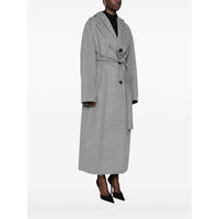 Sportmax Grey Coats - Single Breasted Coats Women