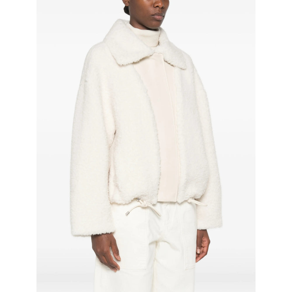 Sportmax Sportmax White Jackets - Faux Fur & Shearling Jackets Women