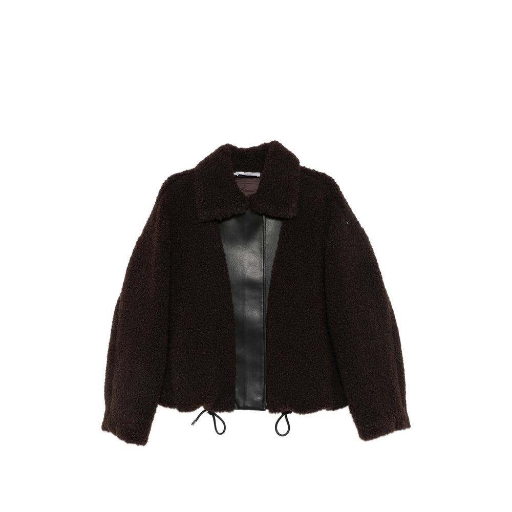 Sportmax Sportmax Brown Jackets - Faux Fur & Shearling Jackets Women