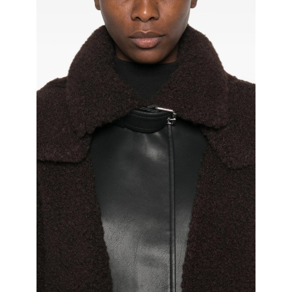 Sportmax Sportmax Brown Jackets - Faux Fur & Shearling Jackets Women