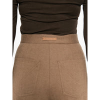 Max Mara Brown Trousers - Palazzo Pants Women