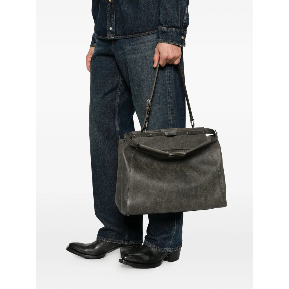 Fendi Grey Shoulder Bags Men