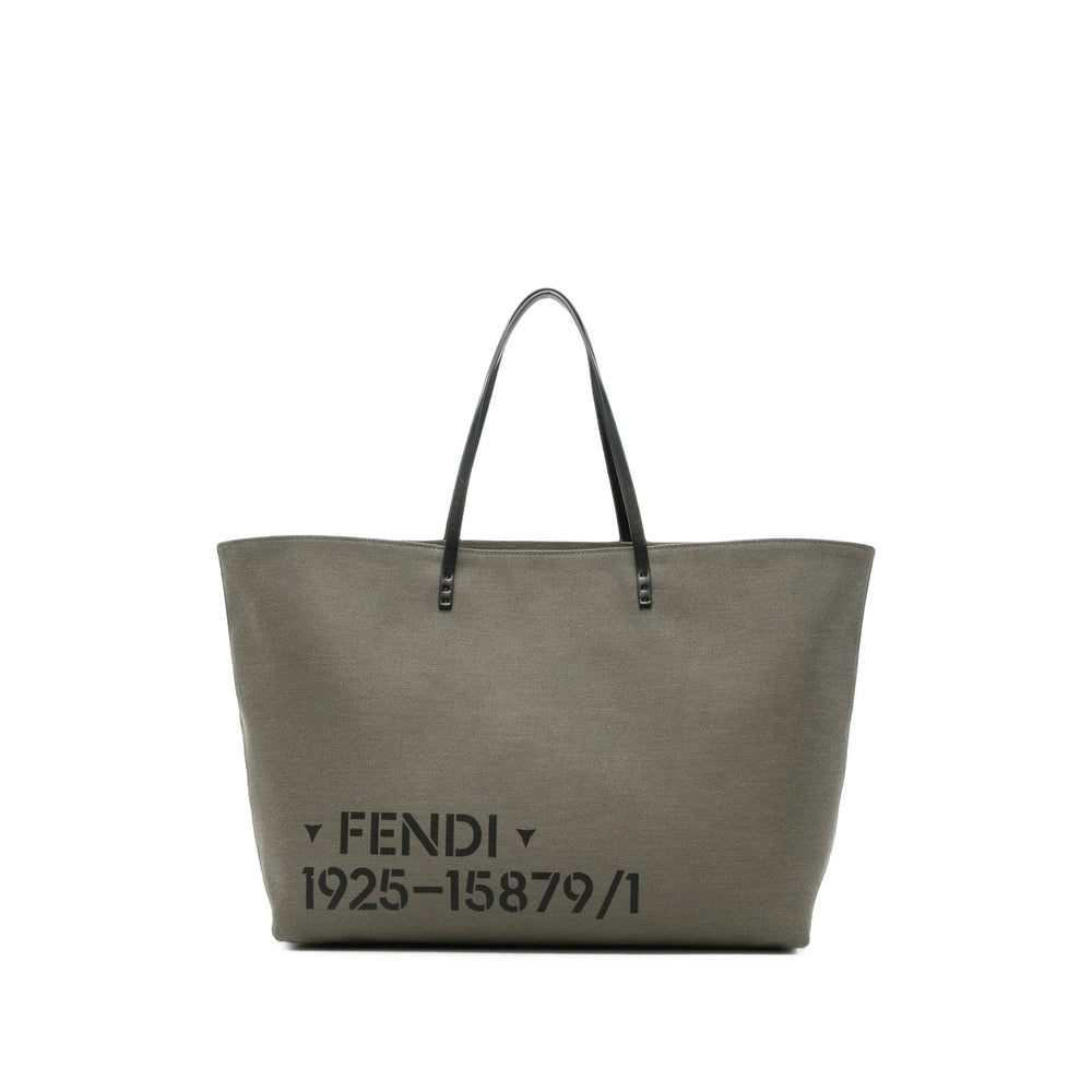 Fendi Grey Tote Bags Men
