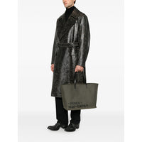Fendi Grey Tote Bags Men