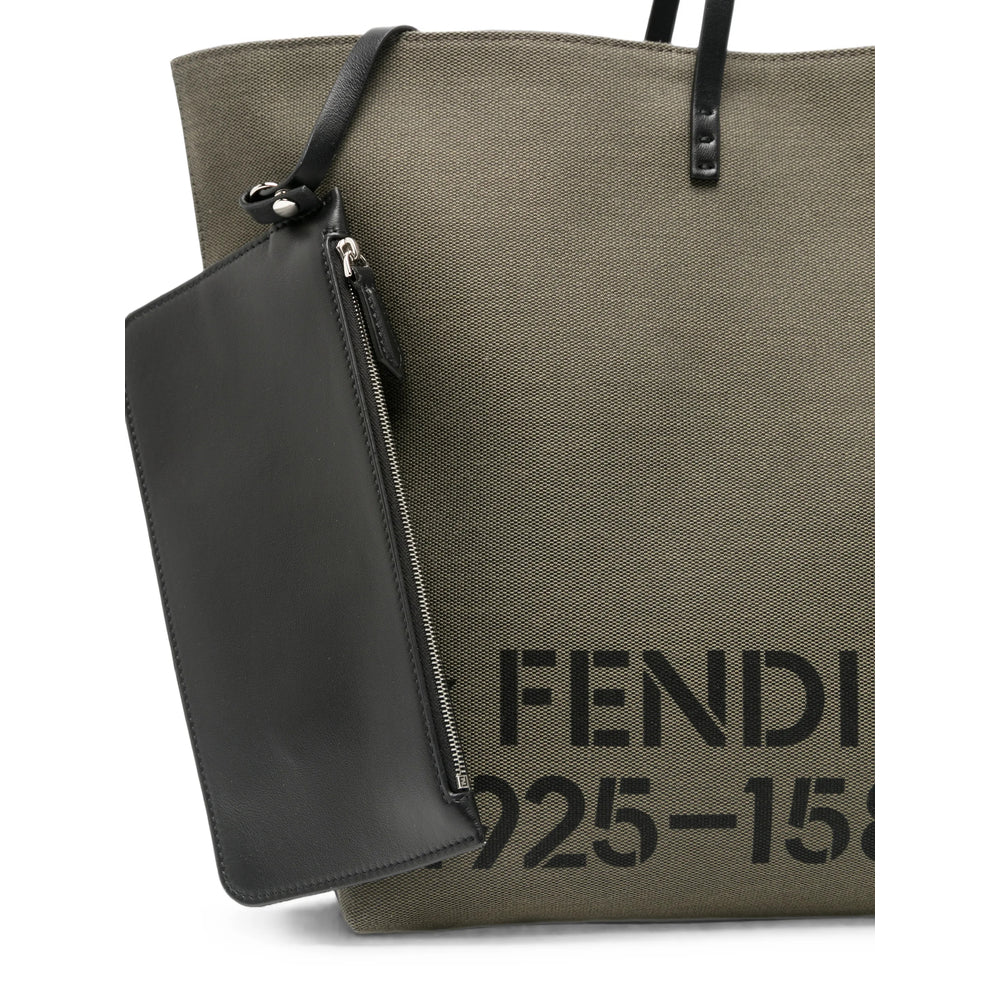 Fendi Grey Tote Bags Men