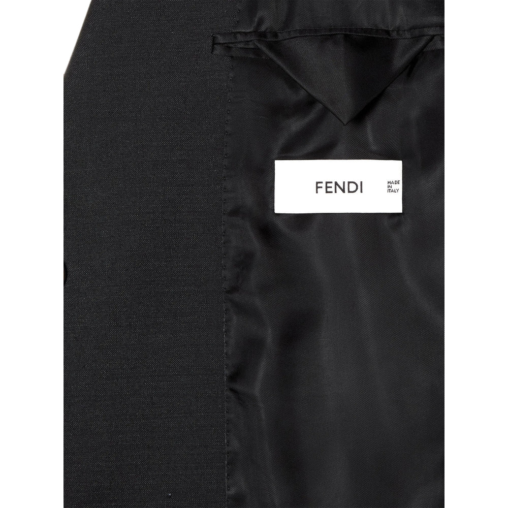 Fendi Black Jackets - Blazers Men