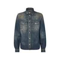 Fendi Blue Shirts Men