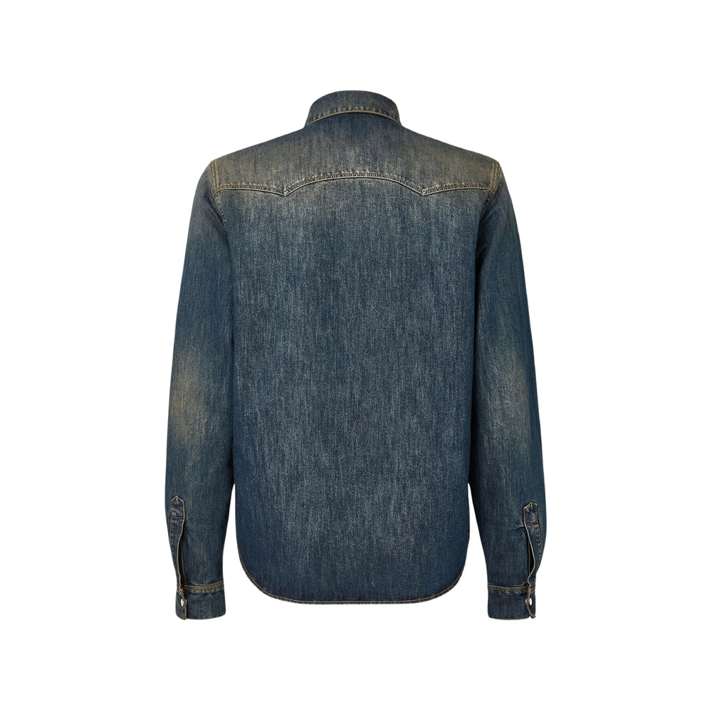 Fendi Blue Shirts Men
