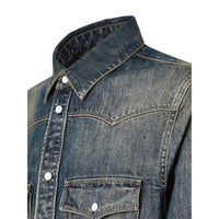 Fendi Blue Shirts Men