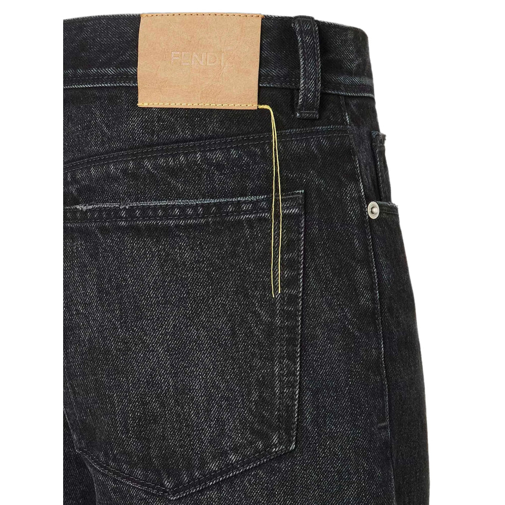 Fendi Black Denim - Regular & Straight-Leg Jeans Men