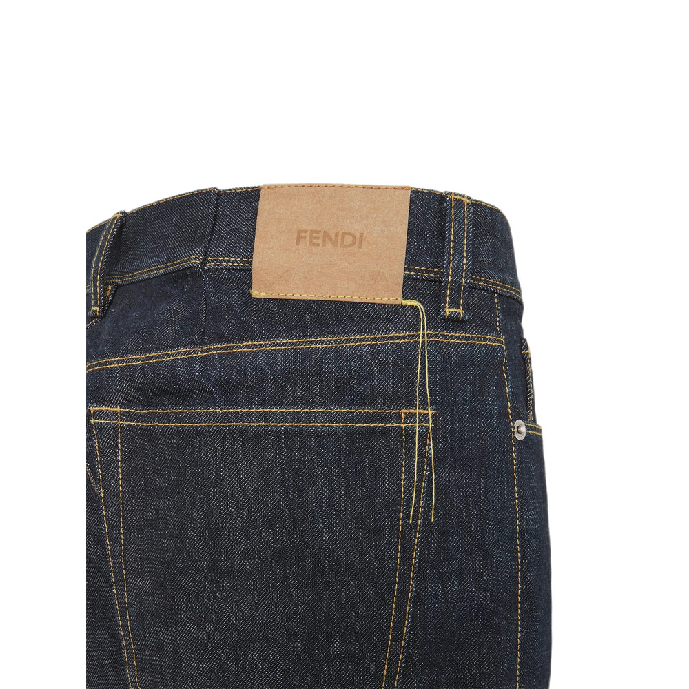 Fendi Blue Trousers - Regular & Straight-Leg Trousers Men