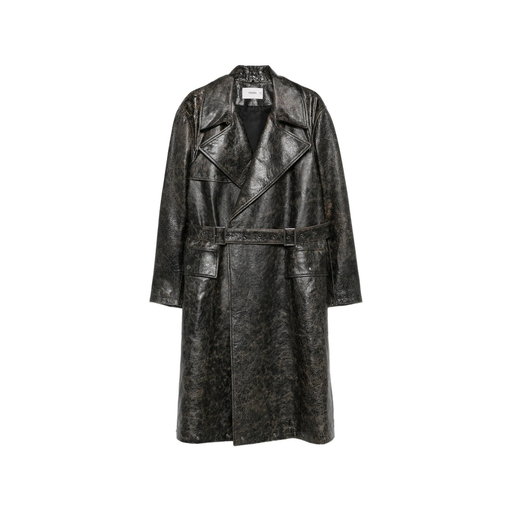 Fendi Brown Coats - Trench Coats Men