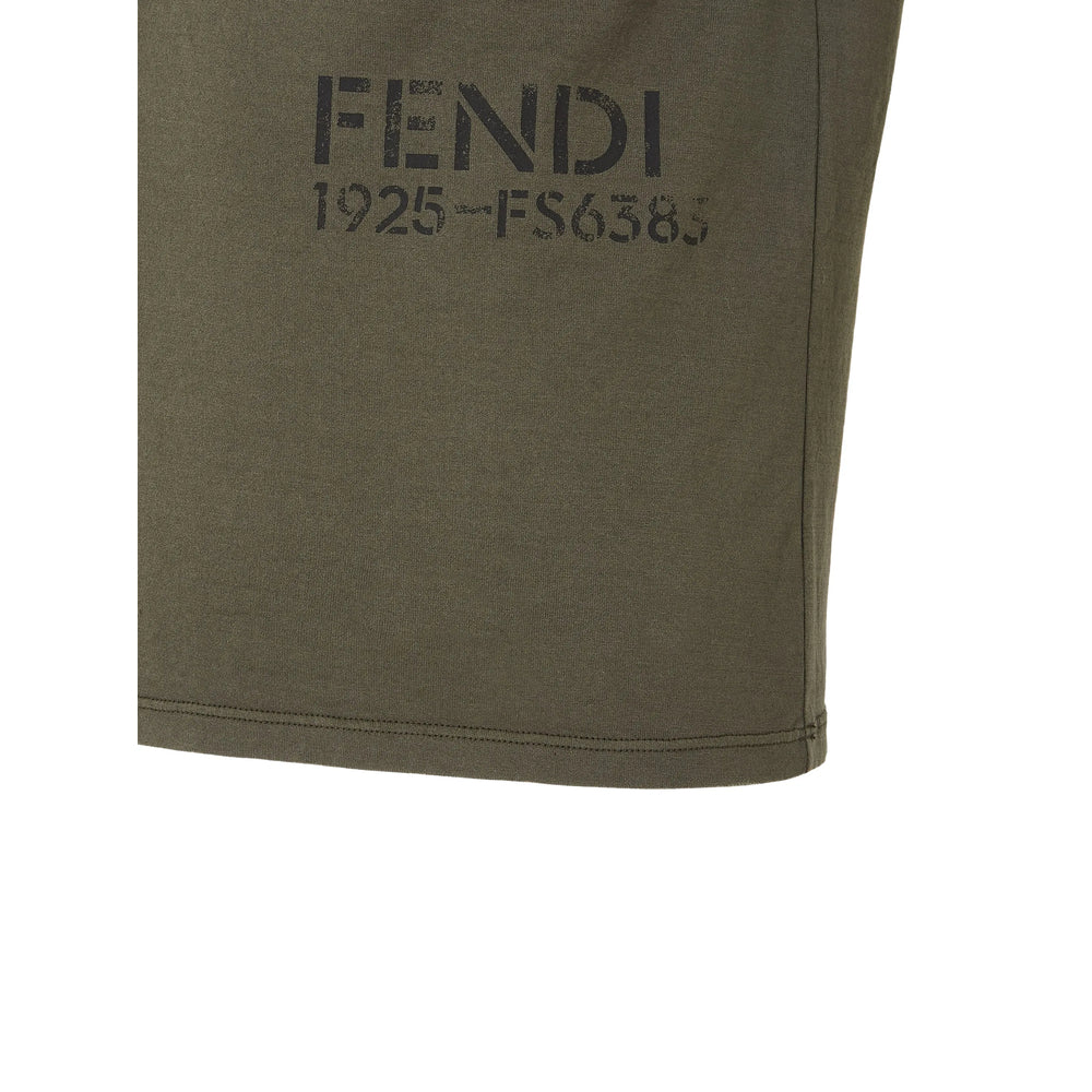 Fendi Green T-Shirts & Vests - T-Shirts Men