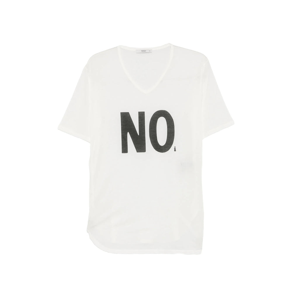 Fendi White T-Shirts & Vests - T-Shirts Men