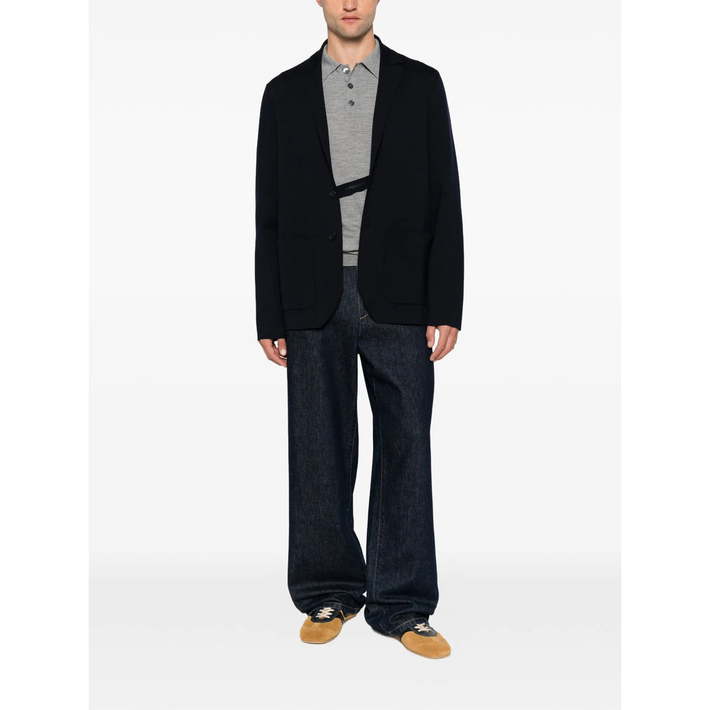 Fendi Blue Jackets - Blazers Men