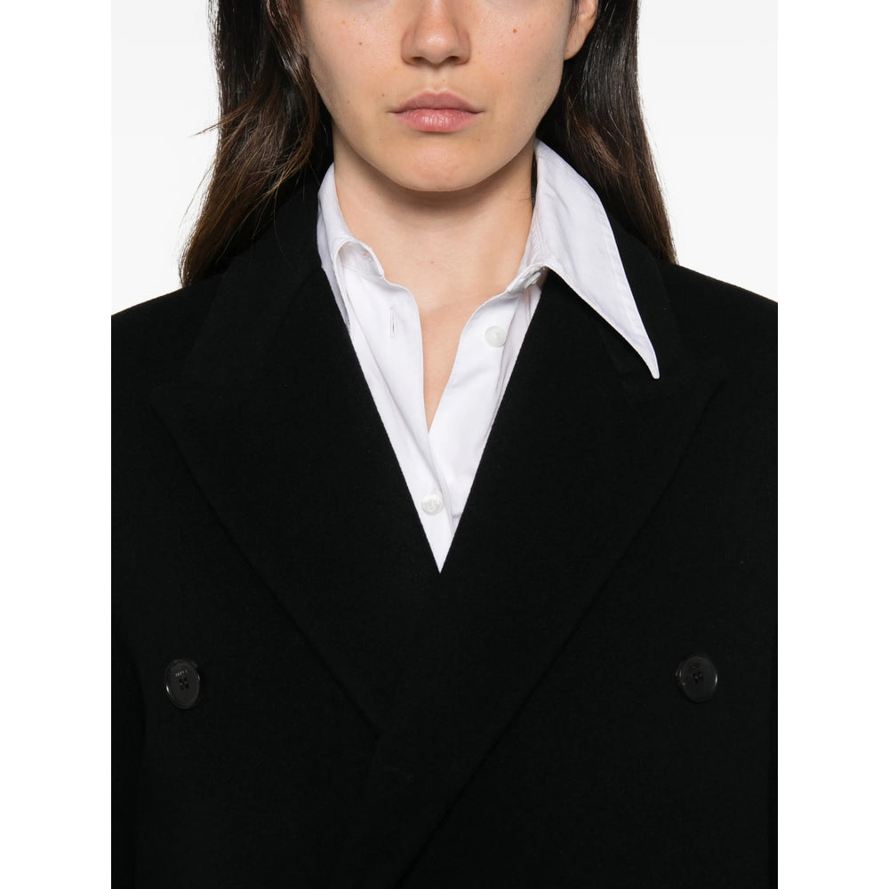 Fendi Black Coats - Double Breasted & Peacoats Women