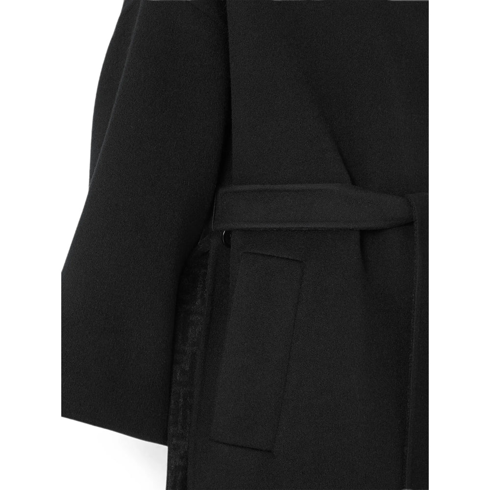 Fendi Black Coats - Oversized Coats Women