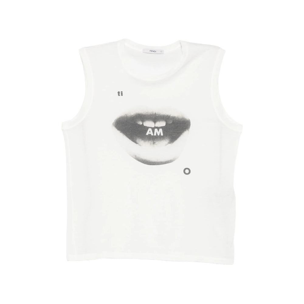 Fendi Fendi White Tops - Vests & Tank Tops Women