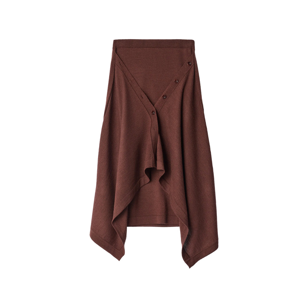 Lemaire Brown Skirts - Asymmetric & Draped Skirts Women
