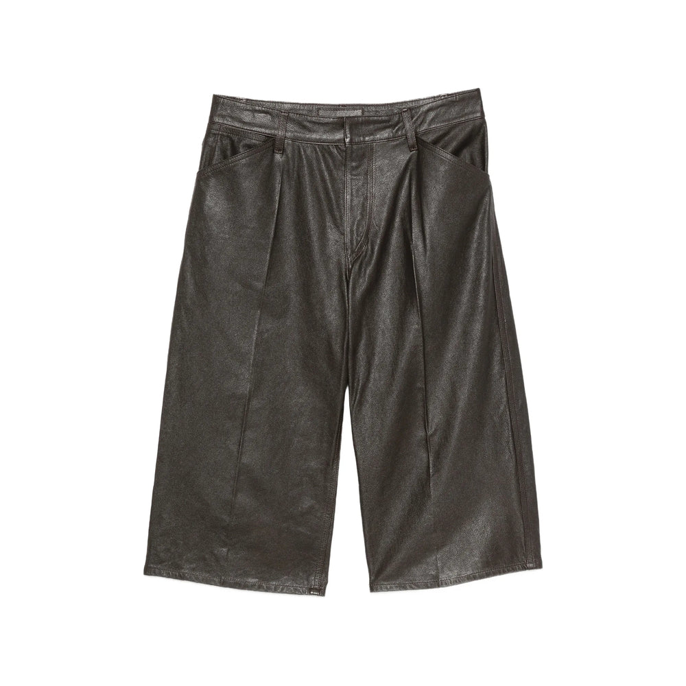 Lemaire Brown Shorts - Leather & Faux Leather Shorts Women