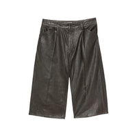 Lemaire Brown Shorts - Leather & Faux Leather Shorts Women