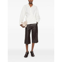 Lemaire Brown Shorts - Leather & Faux Leather Shorts Women