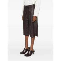 Lemaire Brown Shorts - Leather & Faux Leather Shorts Women