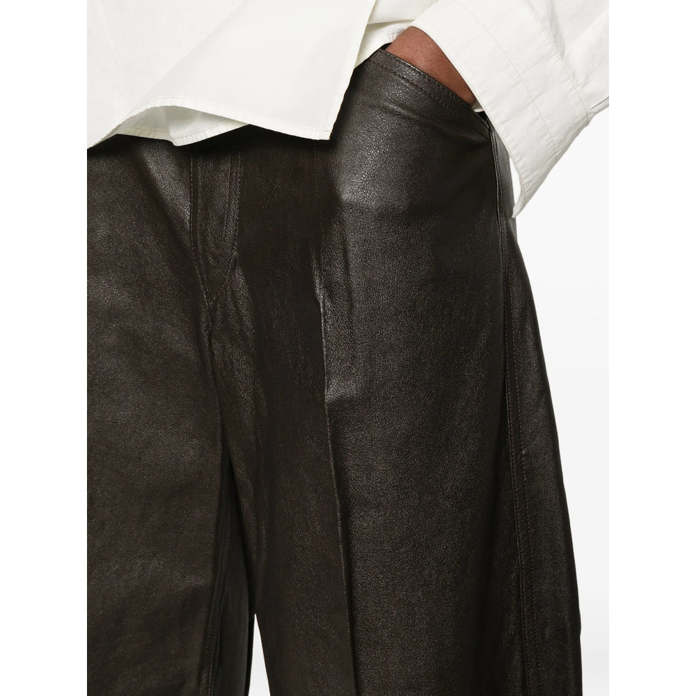 Lemaire Brown Shorts - Leather & Faux Leather Shorts Women