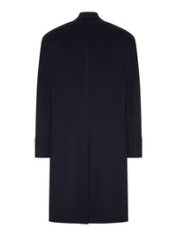 Tagliatore Men Double-Breasted Cloth Coat With Peak Lapel