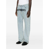 Vetements Blue Denim - Loose-Fit Jeans Men