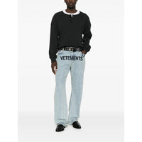 Vetements Blue Denim - Loose-Fit Jeans Men