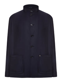 Tagliatore Tagliatore Men Wool Blouson With Mandarin Collar