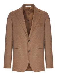 Tagliatore Men Single-Breasted Wool And Cashmere Blend Jacket