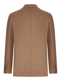 Tagliatore Men Single-Breasted Wool And Cashmere Blend Jacket