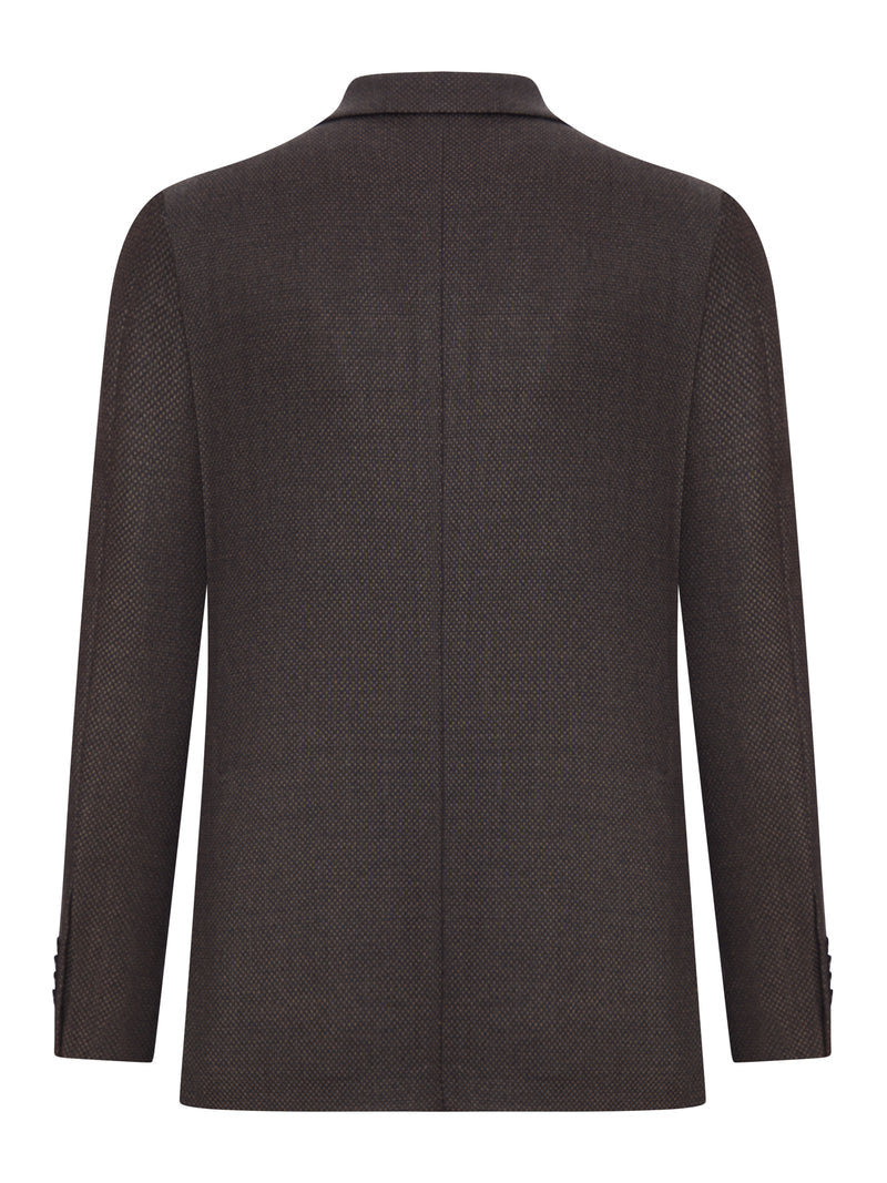 Tagliatore Tagliatore Men Textured Fabric Blazer Jacket With Two Buttons
