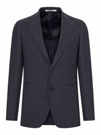 Tagliatore Men Textured Fabric Blazer Jacket With Two Buttons