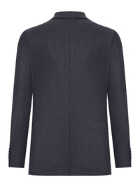 Tagliatore Men Textured Fabric Blazer Jacket With Two Buttons