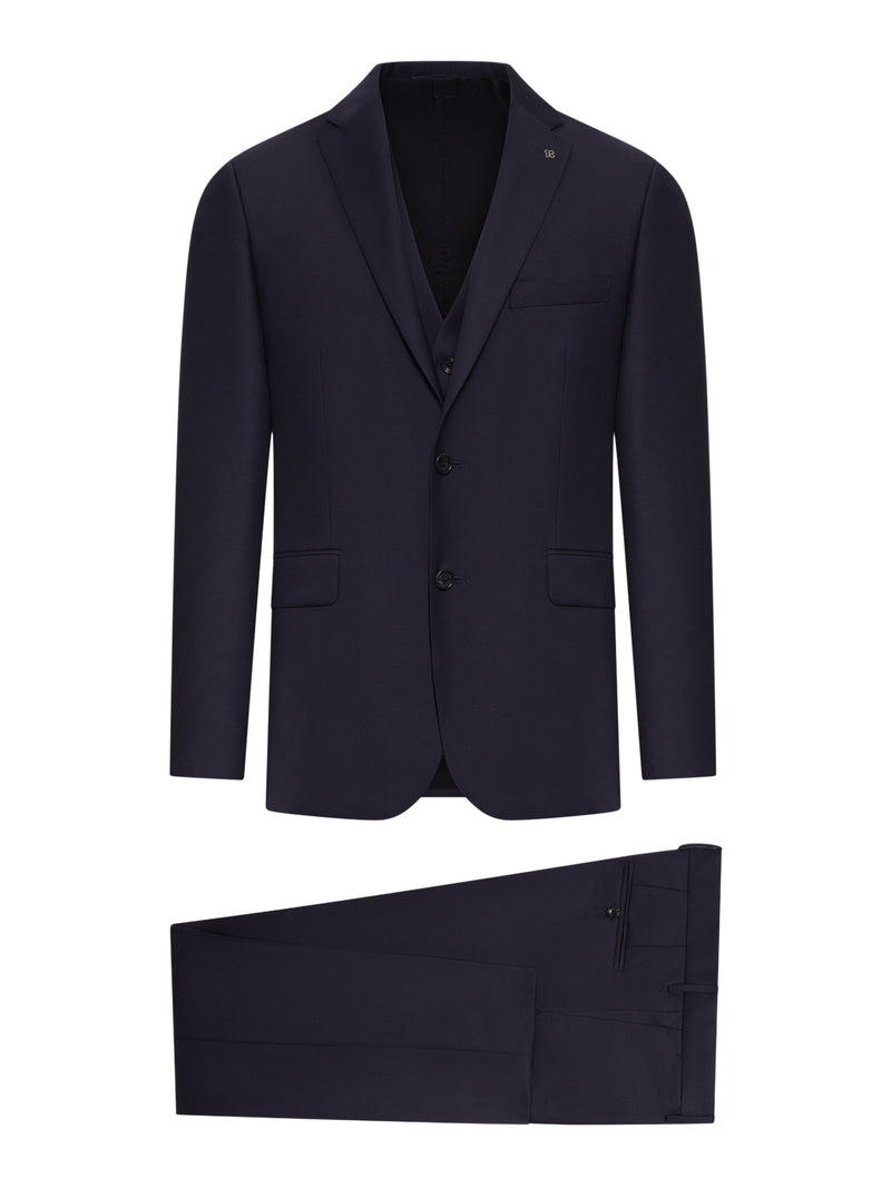 Tagliatore Men Bruce Tailored Wool Suit With Vest