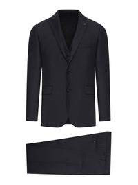 Tagliatore Men Bruce Tailored Wool Suit With Vest